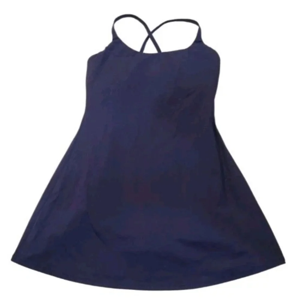 Halara Softly Zero Plush Backless Active Navy Dress-Easy Peezy Edition! Size XS